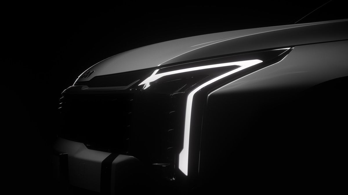 Kia Spreads Teaser SUV Sportage Facelift, EV9 Inspired Front View