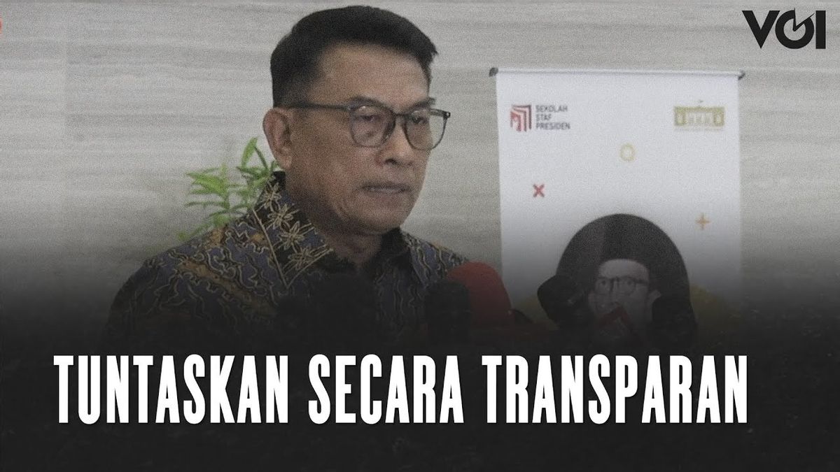 VIDEO: Kasus Brigadir J, Ini Kata Kepala Staf Kepresidenan Moeldoko