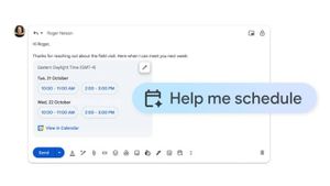 Gmail Kini Punya Fitur “Help Me Schedule” Berbasis Gemini, Jadwalkan Rapat Jadi Super Gampang
