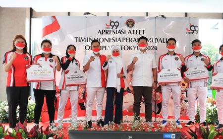 Peraih Medali Olimpiade Tokyo kembali Dapat Bonus, Ketua NOC Harap Makin Banyak Pengusaha Peduli Prestasi Olahraga Indonesia