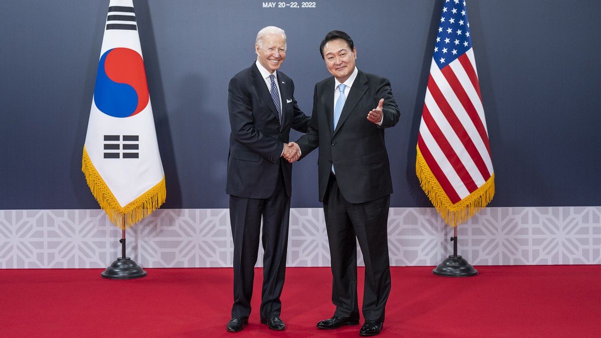 Presiden Biden Sebut AS Tidak Membahas Latihan Nuklir dengan Korea Selatan