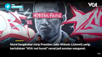 La Personne Derrière 404: Introuvable, Le Code Dans La Peinture Murale De Jokowi