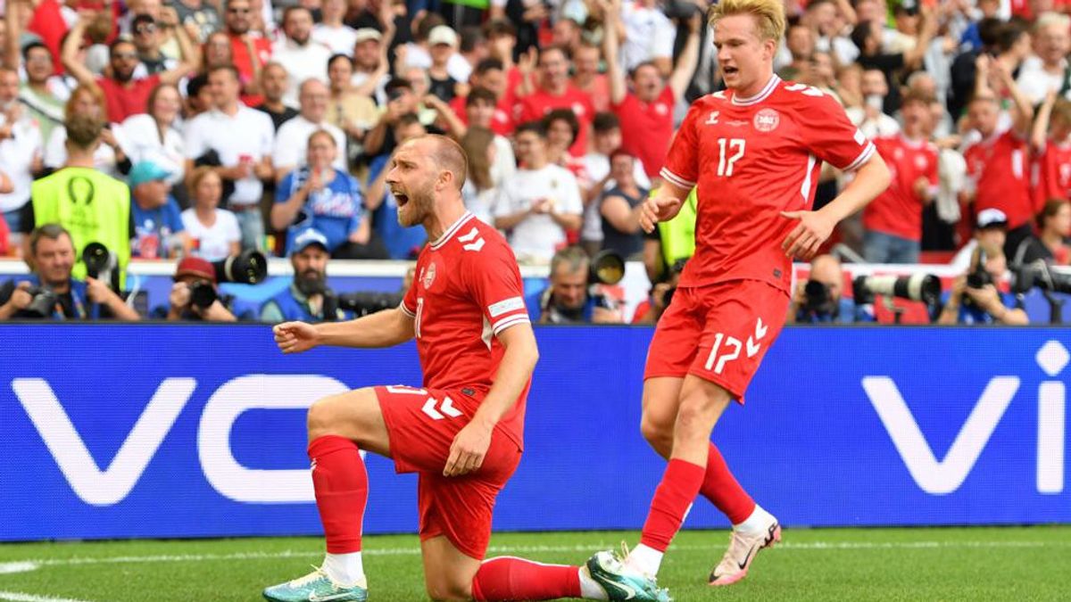 سلوفينيا ضد الدنمارك: 1-1، الدور التعادل الأول في يورو 2024