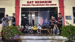 Usai Masih Belia, 6 Dari 9 Orang Yang Diringkus Polres Belawan Medan Saat Brawran Positif Narkoba