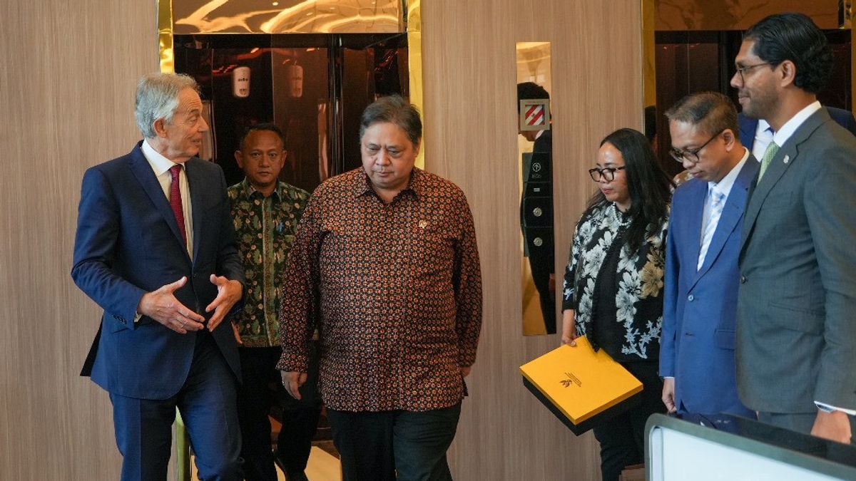 Airlangga Bertemu dengan Tony Blair Bahas Keamanan Digitalisasi hingga Kondisi Geopolitik