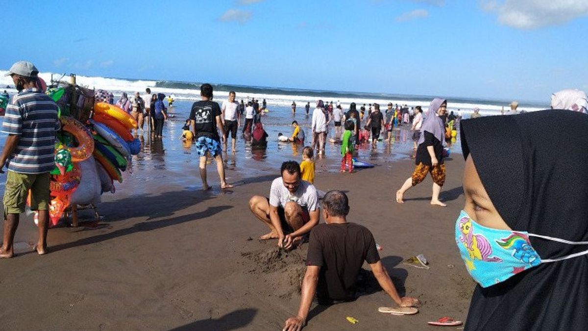 Pangandaran Beach Qui Est Devenu Viral Pour Le Démantèlement Enfin Fermé, Ouvert à Nouveau Parfois