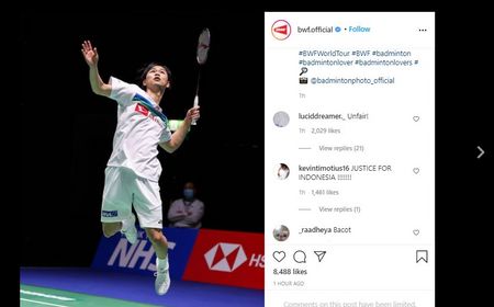 Ganasnya Netizen Indonesia Cecar Medsos BWF karena Dipaksa Mundur dari All England 2021