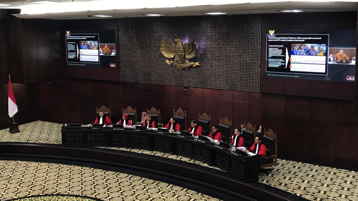 The Constitutional Court Was Asked To Decide On The Lawsuit Of The Presidential Election Dispute With The Principle Of Justice