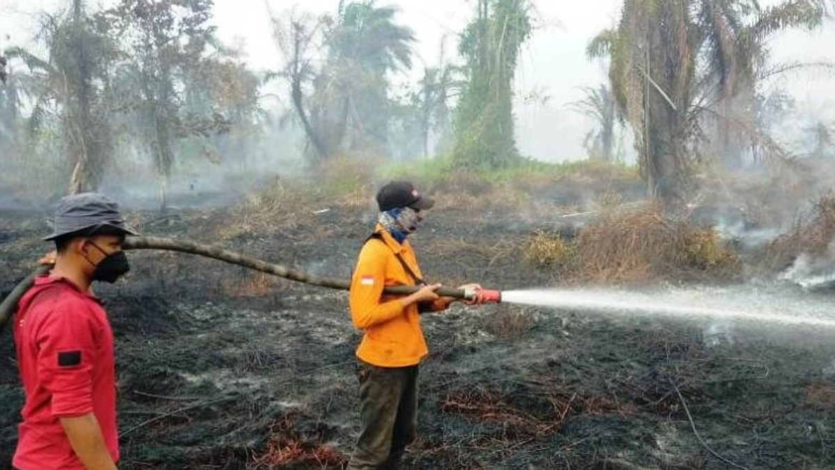 ナガンラヤアチェの火災と森林火災の抑制は水源によって制約されています