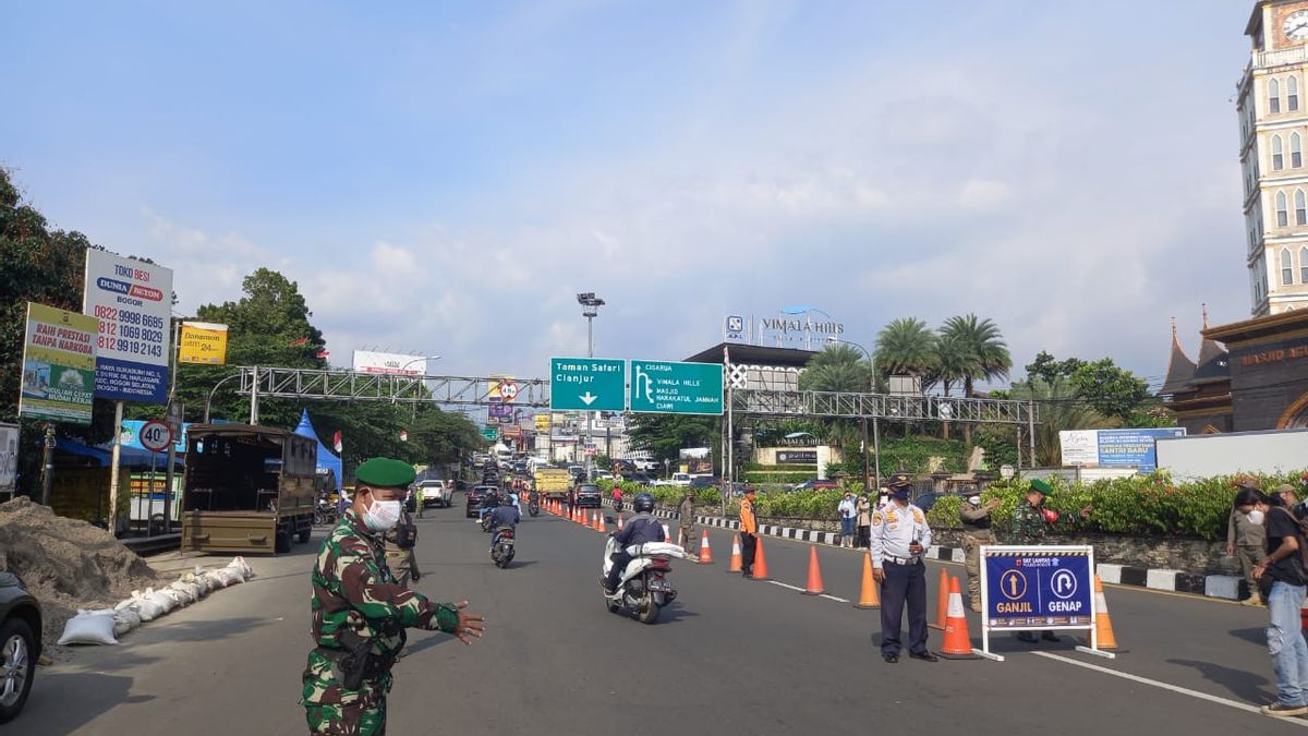 Agit Ganjil Genap, H-1 Longitude de la ligne de sommet de Bogor Ramai sans heurts