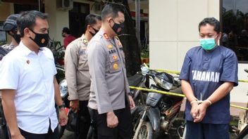 This Motorcycle Thief In Jepara Used To Act At Dawn In The Mosque Parking Lot, 15 Motorbikes Were Confiscated By The Police