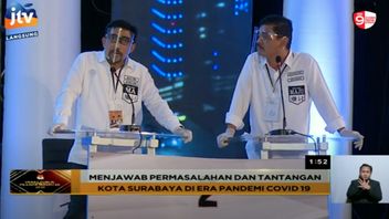 Debat Pilkada Surabaya: Machfud-Mujiaman Sindir Eri-Armuji hingga Singgung TikTok