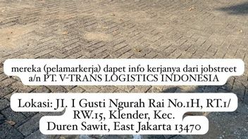 A Number Of Job Applicants Allegedly Deceived And Extorted Rp1.7 Million By The Logistics Company PT VTLI In Klender, East Jakarta