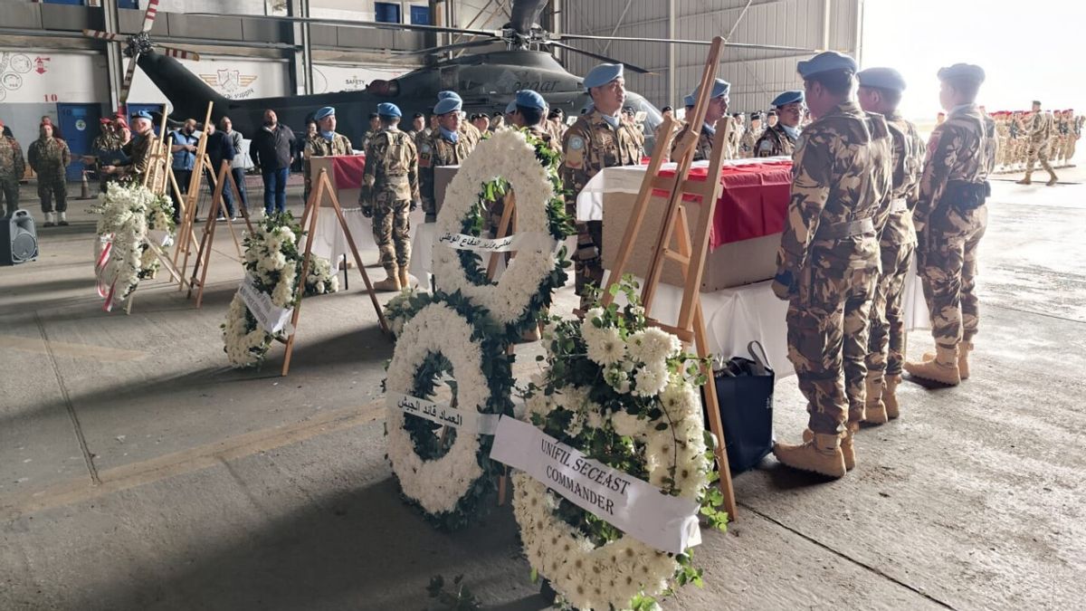 UNIFIL Holds Final Honors and Releases the Bodies of Three TNI Soldiers Who Died in Lebanon