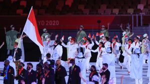 Kontingen Indonesia Tampil Gagah  di Upacara Pembukaan Olimpiade Tokyo