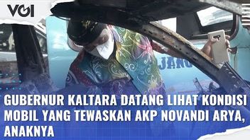 VIDEO: The Governor Of Kaltara Comes To See The Condition Of The Car That Killed AKP Novandi Arya, His Son