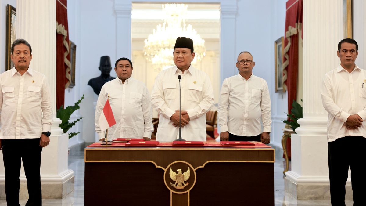 Prabowo Subianto Lantik Pimpinan dan Dewas KPK Hari Ini