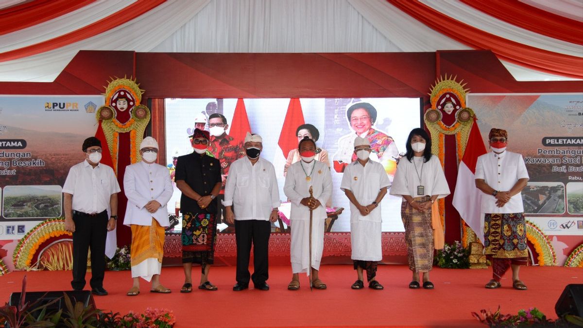 PTPP Garap Penataan Kawasan Suci Pura Agung Besakih di Bali, Megawati Hadir Secara Virtual