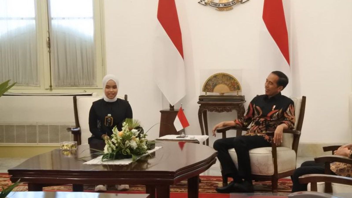 Bertemu Presiden Jokowi di Istana Merdeka, Putri Ariani 'Golden Buzzer' Berharap Dukungan Penuh