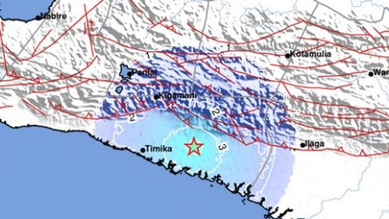 米米卡巴布亚震惊， 4.5 级地震昨晚发生