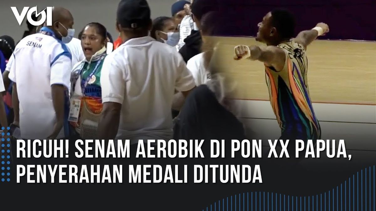 VIDEO: Protes Keras Berujung Penundaan Penyerahan Medali Senam Aerobik PON XX Papua