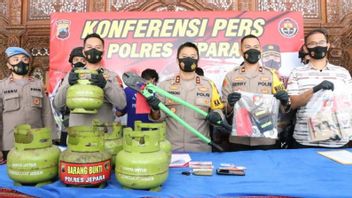 Arrested 1x24 Hours After Stealing 56 LPG Cylinders In Jepara, These 3 Perpetrators Claimed To Have Action Up To Kudus And Pati