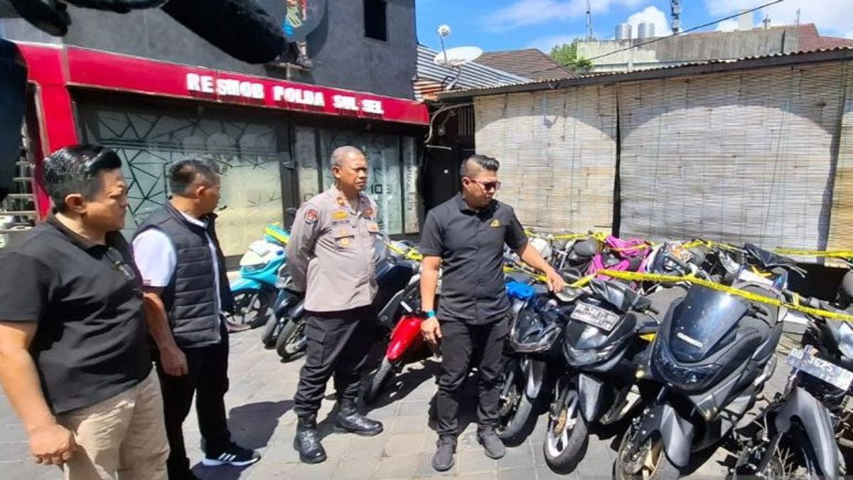 南スラウェシ警察、35台のバイクを確保した地域横断の犯罪組織を解明