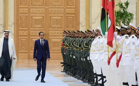 Presiden Jokowi Disambut Upacara Kenegaraan di Qasr Al Watan Abu Dhabi