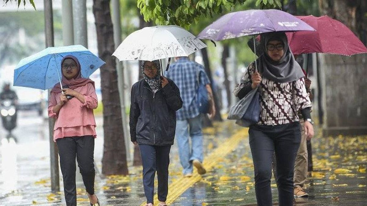 6月1日星期三的天气预报：DKI雅加达及周边地区的多雨部分