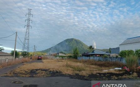 Gempa Vulkanik Gunung Lokon di Tomohon Meningkat