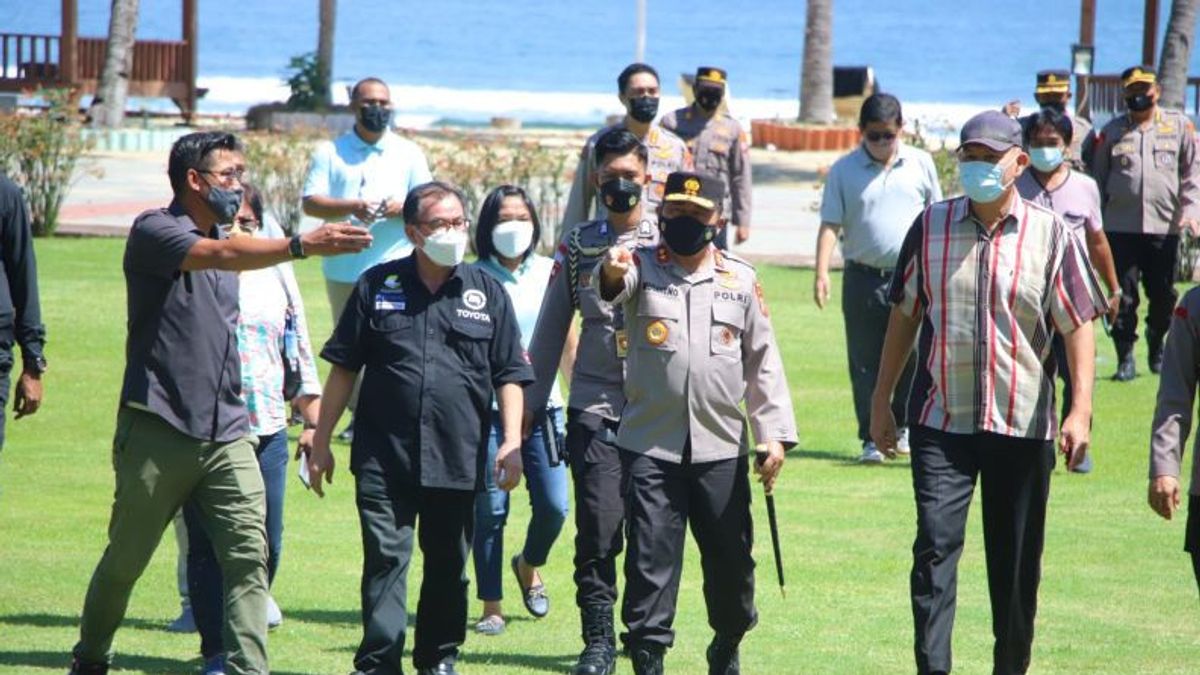 North Sulawesi Police Chief Checks The Readiness Of The W20 Side Event Location In North Minahasa