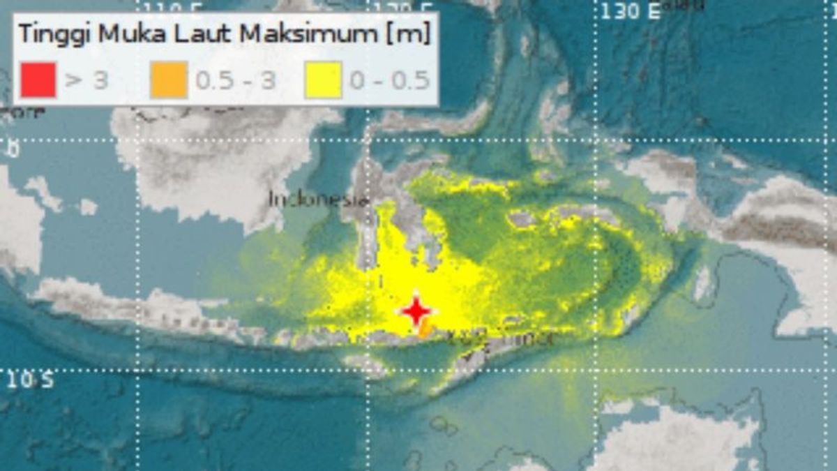 Secoués Par Le Tremblement De Terre, Les Habitants De Larantuka, East Flores, East Nusa Tenggara Se Sont Dispersés Pour Courir Devant Leurs Maisons