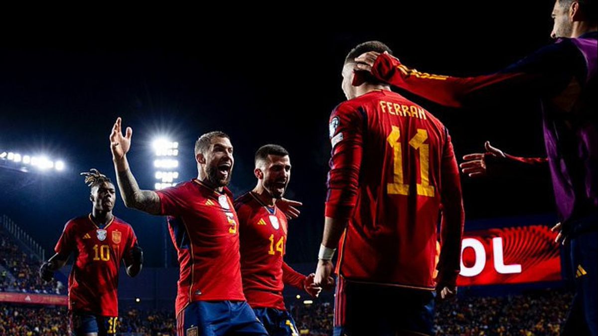 西班牙队以3-1战胜格鲁吉亚队结束2024年欧洲杯预选赛
