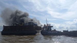 Nakhoda Kapal Penarik Tongkang yang Terbakar di Jambi Jadi Tersangka
