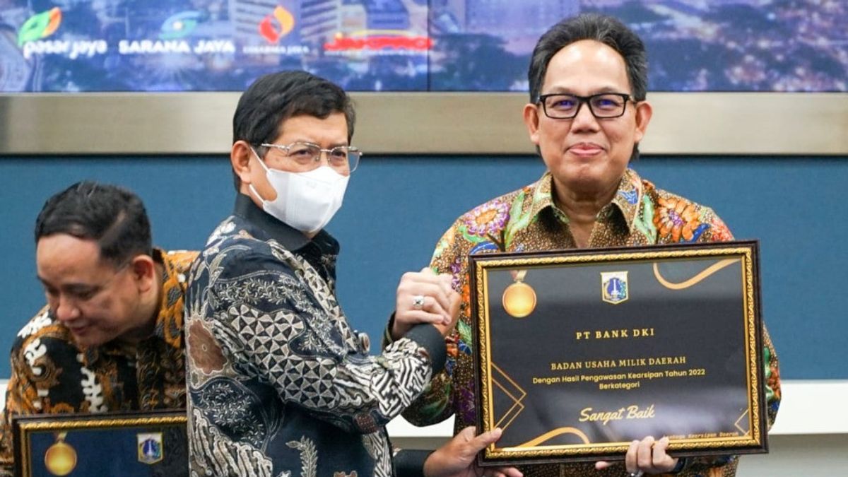 Bank DKI Raih Penghargaan Pengawasan Kearsipan Tahun 2022 dari Pemprov DKI Jakarta