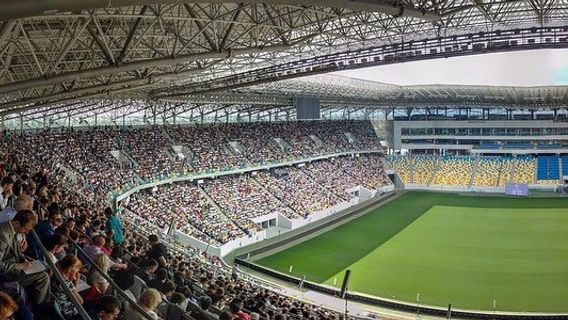 Shakhtar Donetsk Bantu Sulap Stadion Arena Lviv Jadi Kamp Darurat untuk Pengungsi Ukraina