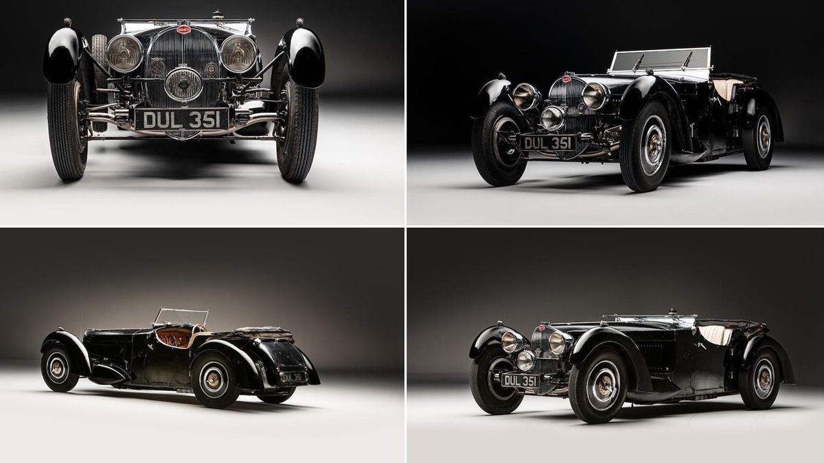 Cette Rare Bugatti Type 57S Classic Car Est Prête à être Vendue Aux Enchères Le Mois Prochain