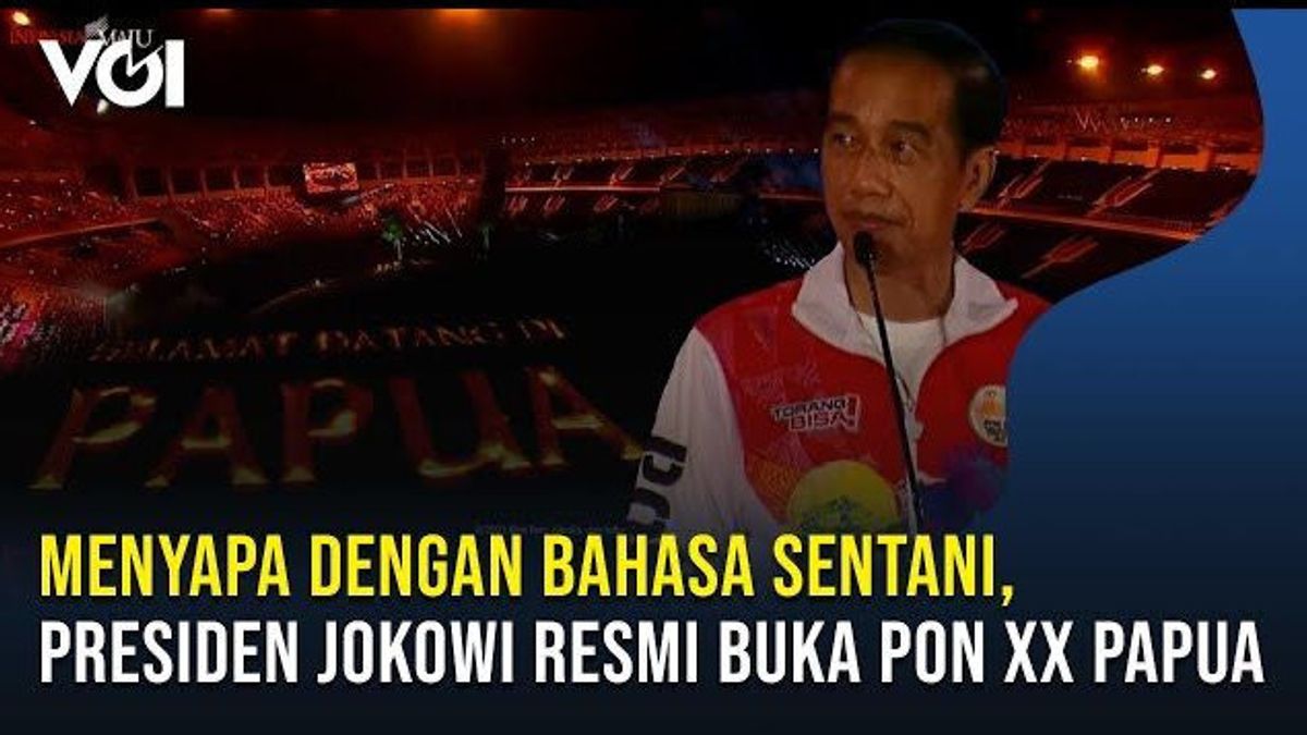 VIDEO: At XX Papua National Sports Week Opening, Jokowi Greets Residents In Sentani Language