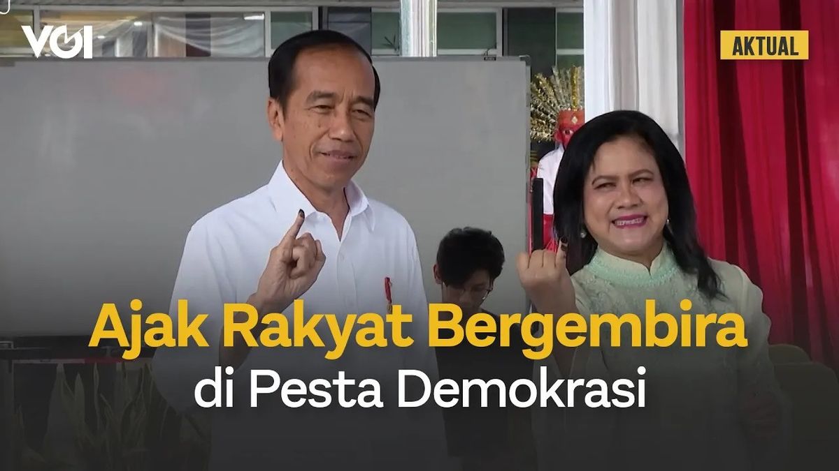 VIDO : Le moment où le président Jokowi et Iriana utilisent leur droit de vote