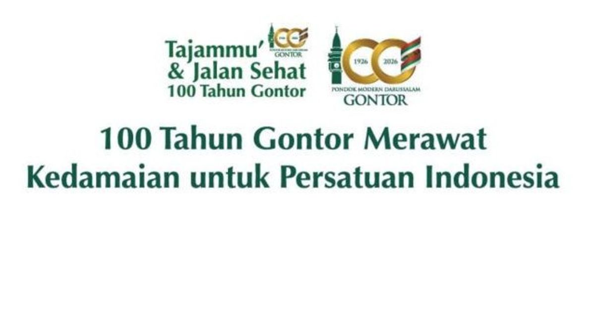 インドネシアの平和と統一のテーマを掲げ、ゴントールは100周年を記念します