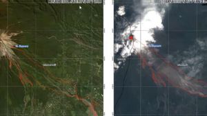 Citra Satelit Menunjukkan Kerusakan Lahan Seluas 2.417,2 Hektare Akibat Erupsi Semeru
