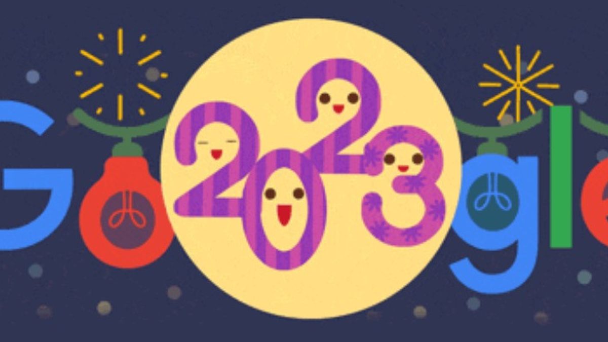 歓迎2023年のGoogleがユニークな落書きを発表 