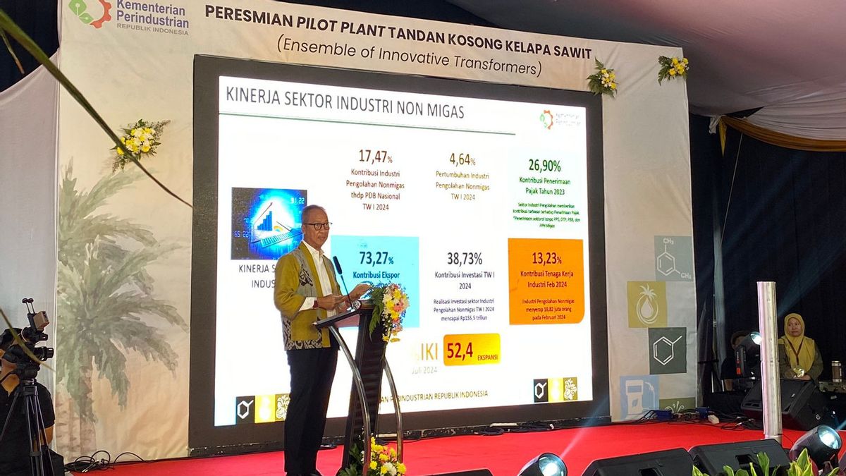 The Minister Of Industry Inaugurates The Pilot Project For The Utilization Of Palm Oil Waste