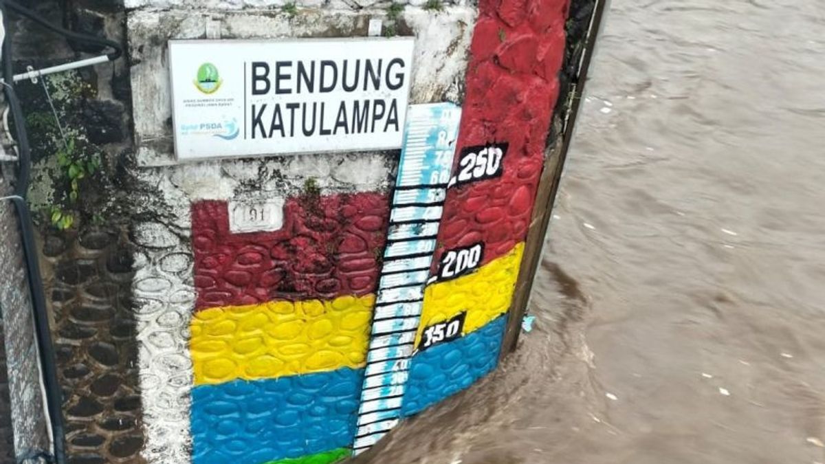 Hujan Sejak Siang di Bogor Bikin Debit Bendung Katulampa Naik