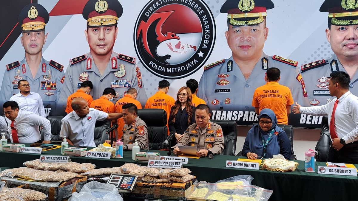 Polda Metro Sita 7.1 Million PCC Drugs From The Storage Warehouse Raid In Bekasi-Tangerang