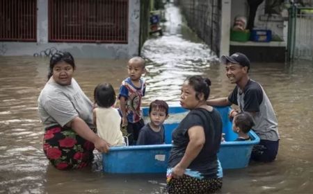 Banjir Jakarta Belum Surut, 60 RT di Jakarta Masih Tergenang