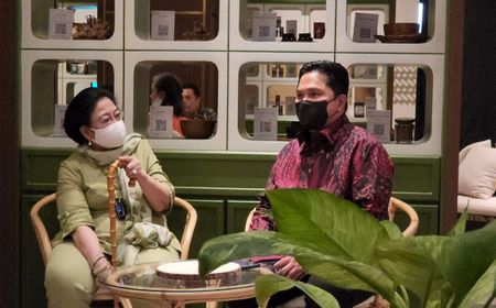 Makan Bersama Megawati, Erick Thohir Klaim Hanya Bahas Sarinah