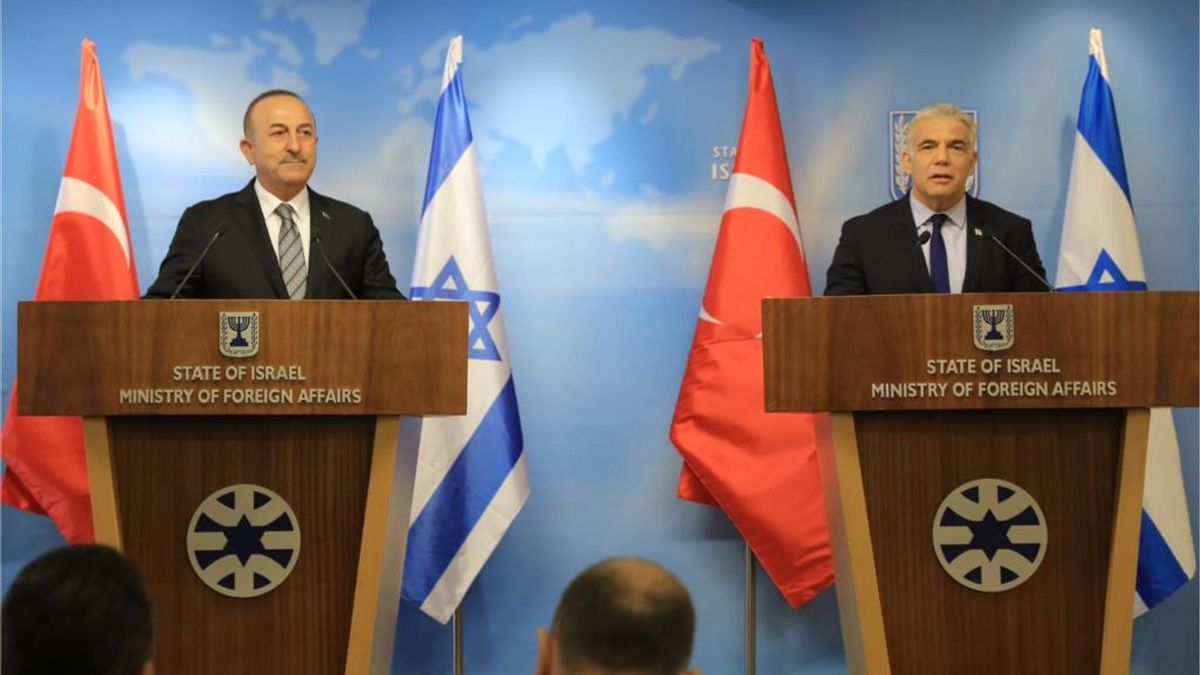  土耳其-以色列关系正常化，外交部长卡武索格鲁：积极推动和平解决巴勒斯坦冲突，仍然是两国解决方案