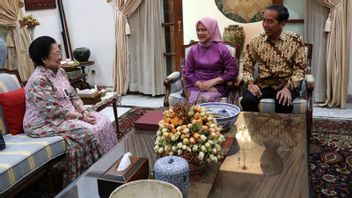 Megawati Sambut Kedatangan Jokowi-Ibu Negara di Teuku Umar, 1 Jam Halalbihalal Sekaligus Bahas Dinamika Politik