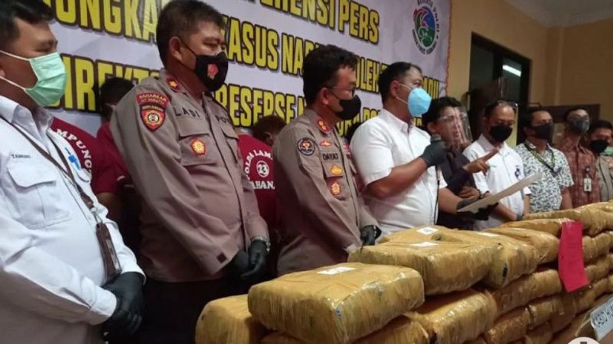 Lampung Police Fails To Ship 69 Kilograms Of Cannabis At Bakauheni Port, Plans To Send It To Bekasi